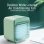 Mini Ventilator Autrucker USB 15W 3 Stufen Luftbefeuchter Kabellos Grün