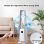 Ventilador Torre Autrucker Motor DC 24 Velocidades Sin Aspas Silencioso con Mando Temporizador