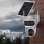 Caméra de surveillance Autrucker 2K Vision Nocturne Extérieure Audio Bidirectionnel Panneau Solaire