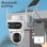 Caméra de surveillance Autrucker 2K Vision Nocturne Extérieure Audio Bidirectionnel Panneau Solaire