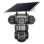Caméra de surveillance Autrucker 6K 12MP Vision Nocturne Extérieure Panneau Solaire Audio Bidirectionnel
