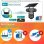 Caméra de surveillance Autrucker 15MP Vision Nocturne Extérieure Panneau Solaire Audio Bidirectionnel