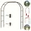 Arco da Giardino Autrucker 100 Pollici Acciaio Stile Gotico