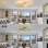 Luminaria de teto Autrucker dourada 36W LED 3000K Quarto