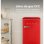 Frigorífico Mini Evvo F26R Retro Defrost 90cm 95L E Vermelho
