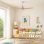 Ventilador de Techo con Luz Evvo Home V540 Wood 40W 132cm 6 Velocidades Motor DC Mando Temporizador Invierno