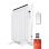 Thermischer Heizkörper Evvo C6 900W 6 Elemente Wifi Fernbedienung Weiß