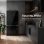 Frigorífico Americano Evvo F81 Glass Black Total No Frost 178cm 493L E Negro