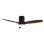 Ventilador de Techo con Luz Evvo Home V552 Dark Wood 40W 132cm 6 Velocidades Motor DC WiFi Mando Temporizador Función Invierno
