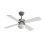Ventilador de Techo con Luz Evvo Home V415 Steel 56W 106cm 3 Velocidades Motor de Cobre Silencioso Función Invierno