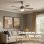 Ventilador de Techo con Luz Evvo Home V415 Steel 56W 106cm 3 Velocidades Motor de Cobre Silencioso Función Invierno