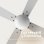 Ventilador de Techo con Luz Evvo Home V415 Steel 56W 106cm 3 Velocidades Motor de Cobre Silencioso Función Invierno