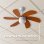 Ventilador de Techo con Luz Evvo Home V315 Wood 56W 92cm 3 Velocidades Motor Cobre Modo Invierno