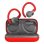 Auriculares CANYON OnRun 11 Sport inalámbricos Bluetooth 5.4 deportivos gris y rojo