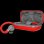 Auriculares CANYON OnRun 11 Sport inalámbricos Bluetooth 5.4 deportivos gris y rojo