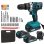 Taladro Percutor Atornillador Inalámbrico Blossom 21V 3 en 1 con 2 Baterías