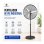 Ventilador de Pie Industrial Bilake Alarcon 120W 3 Velocidades Oscilante Cabezal Orientable