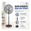 Ventilador de Pie Industrial Bilake Alarcon 120W 3 Velocidades Oscilante Cabezal Orientable