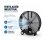 Ventilador Industrial de Suelo Bilake Maximum 1000W 112cm Motor Alta Resistencia Seguridad Metálica