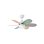 Ventilador de Techo con Luz Bilake Kids Colores Pastel WiFi Aspas Reversibles Ultra Silencioso con Mando