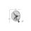 Ventilador de Pared Industrial Bilake Borrasca 280W 81cm Oscilante Cabezal Orientable