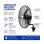 Ventilador de Pared Industrial Bilake Borrasca 280W 81cm Oscilante Cabezal Orientable
