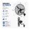 Ventilador de Pared Industrial Bilake Borrasca 280W 81cm Oscilante Cabezal Orientable