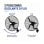 Ventilador Industrial de Pared Bilake Borrasca 240W 71cm Oscilante Cabezal Orientable