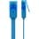 Cable de red Goobay 96295 Cat6a 0,5 m plano azul U/UTP RJ-45 macho-macho