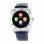 Xlyne NARA XW Pro Bluetooth 1,22" Argent Boîtier 45mm Bracelet Navy M Cardiofréquencemètre
