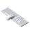 Combo Teclado e Rato Sem Fios Accetel PCT242WT Branco Layout espanhol