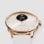 Withings Scanwatch Light Bluetooth 37mm Gehäuse Gold Weißes Armband Herzfrequenzmesser