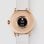 Withings Scanwatch Light Bluetooth 37mm Gehäuse Gold Weißes Armband Herzfrequenzmesser