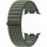 Armband Sport Samsung Galaxy Watch 8/9 Nylon Olive 20 mm Schnellverschluss
