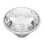 Support PopSockets Adhesif Disque Crystal Silver
