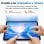 Tablet ExcitPower T70 WiFi 11" 8GB 256GB Azul con Teclado y Stylus Pen