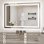 Specchio da bagno con Led Naspaluro 70x50 Antivapore 3 Colori