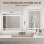 Specchio da bagno con Led Naspaluro 70x50 Antivapore 3 Colori