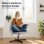 Chaise coque design Naspaluro velours gris reglable