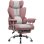 Silla Gaming GTPLAYER Ergonómica con Reposapiés Tela Rosa
