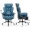 Silla Gaming GTPLAYER Ergonómica con Reposapiés Telescópico Azul 180 kg