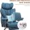 Silla Gaming GTPLAYER Ergonómica con Reposapiés Telescópico Azul 180 kg