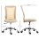 Silla de Escritorio Giratoria Welltin Sin Brazos Malla Beige Altura Ajustable 100kg