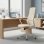 Chaise de bureau pivotante beige Welltin 921-637V00BG
