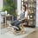 Chaise ergonomique genoux dossier Welltin 921-788V00CW Creme Bois