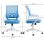 Silla de Escritorio Ergonómica Welltin Malla Transpirable Azul Claro 120 kg