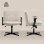 Silla Oficina Welltin Sin Ruedas Asiento Ancho 63 cm Reposabrazos Abatibles