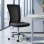 Silla de escritorio Welltin 921-226BK malla negra sin brazos altura ajustable