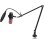 Microfone Krom Kaze Pro USB cardioide e omnidirecional com RGB