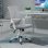 Chaise de bureau Welltin 921-547GY Ergonomique Maille Respirable